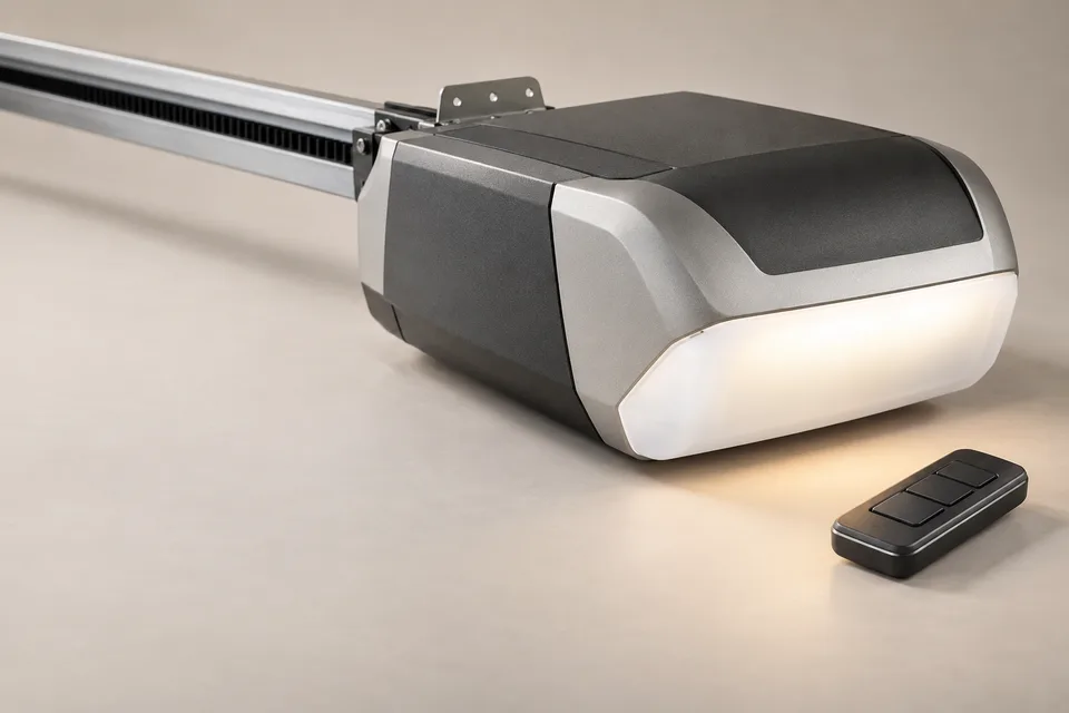 Garage door opener and matching remote